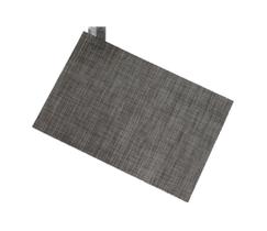 Jogo Lugar Americano Retangular Cinza Mesclado 45X30Cm Pvc