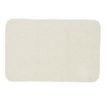 Jogo lugar americano retangular creme 45 (l) x 30 (a)cm pvc decoração mesa jantar descanso prato