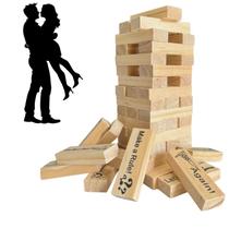 Jogo Lust Tower Wood Stacking 48 blocos para adultos