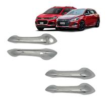 Jogo Maçaneta Aplique Cromado Onix 2020 2021 2022 2023 Tracker 2020 2021 2022 2023 Montana 2022 2023 Com 1 Keyless