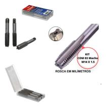 Jogo macho corneta m14 x 1,5mm 3pc