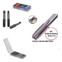 Jogo macho corneta m14 x 1,5mm 3pc