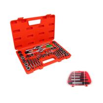 Jogo Macho e Tarraxa 40 Peças + Kit Extrator de Parafusos