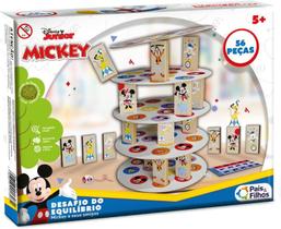 Jogo Madeira Desafio do Equilíbrio Mickey e Amigos Disney Pais e Filhos