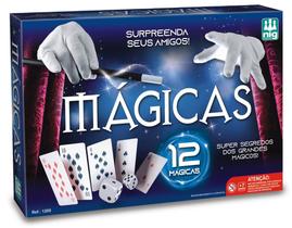 Jogo Mágicas - 12 Truques com Cartas Dados e Acessórios - NIG