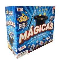 Jogo Mágicas Caixa 30 Truques Cartola Varinha Pais & Filhos Jogo Mágicas Caixa 30 Truques Cartola Varinha Pais & Filhos