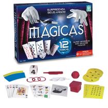 Jogo Mágicas Com 12 Truques, Nig Brinquedos, Aprendiz De Mágico, Crianças +7 Anos