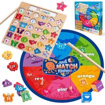 Jogo magnético de pesca de madeira Plunack Alphabet 3-5 anos Jogo magnético de pesca de madeira Plunack Alphabet 3-5 anos