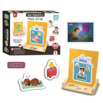 Jogo Magnético Minha Rotina Com 40 Peças Magnéticas - Nig