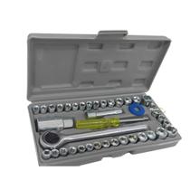 Jogo Maleta Kit Soquete 40 Peças Catraca Intercambiável Jogo Maleta Kit Soquete 40 Peças Catraca Intercambiável