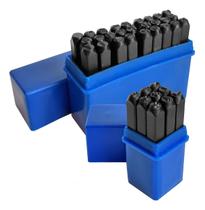 Jogo Marcador De Punção Alfanumérico 5mm Kit 36 Peças Número