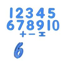 Jogo Matemático Alfanumérico Transparente Arco-Íris Brinquedo Educacional Montessori Para Aprender