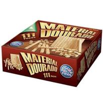 Jogo Material Dourado 111 Peças Em Madeira - Camp