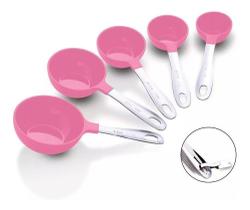 Jogo Medidores De Colher 5 P Rosa La Pasticceria Tramontina Jogo Medidores De Colher 5 P Rosa La Pasticceria Tramontina