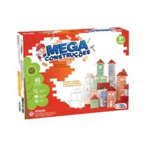Jogo Mega Construções 45 Peças Pais e Filhos - 7394-1 Jogo Mega Construções 45 Peças Pais e Filhos - 7394-1