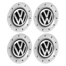 Jogo Meio Roda Vw Polo 2002 (Aro 15) Com Emblema Alumínio Jogo Meio Roda Vw Polo 2002 (Aro 15) Com Emblema Alumínio