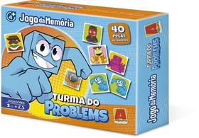 Jogo memoria madeira 40 pecas turma problems - algazarra