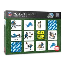 Jogo Memory Match YouTheFan NFL Detroit Lions com 36 cartas