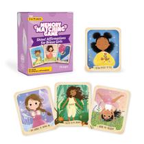 Jogo Menique Shine Memory Matching 80 cartas (40 pares) com afirmações positivas para garotas corajosas Jogo de combinação motivacional e consciente para confiança e amor próprio