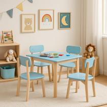 Jogo Mesa Cadeira Colorê Infantil MDF Robusto Premium
