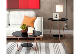 Jogo mesa centro / apoio liz preto Jogo mesa centro / apoio liz preto