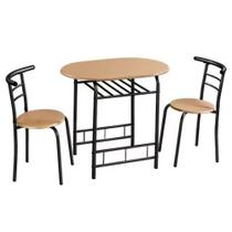 Jogo Mesa com 2 Cadeiras Amadeirada UB5762 Mozaic