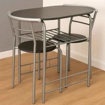 Jogo Mesa com 2 Cadeiras Cinza UB5762 Mozaic Jogo Mesa com 2 Cadeiras Cinza UB5762 Mozaic