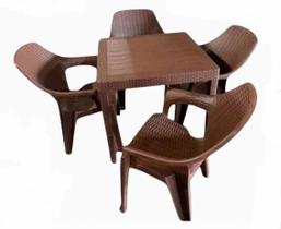 Jogo mesa com 4 cadeiras cairo