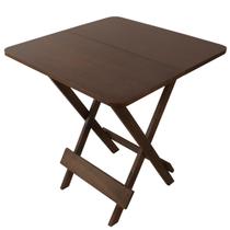 Jogo Mesa Conjunto 70x70 Madeira 2 Cadeiras Dobráveis Imbuia Jogo Mesa Conjunto 70x70 Madeira 2 Cadeiras Dobráveis Imbuia