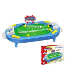 Jogo Mesa Futebol Mini Campo Game com Placar 2 Jogadores Braskit