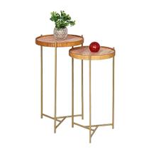 Jogo Mesa Lateral Apoio Conjunto Canto Redonda Pequena Rustico Ambiente Recepção Sala Estar Jogo Mesa Lateral Apoio Conjunto Canto Redonda Pequena Rustico Ambiente Recepção Sala Estar