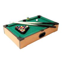 Jogo mesa mini bilhar sinuca snooker 51 X 31 X 9cm completo