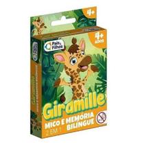 Jogo mico e memoria bilingue 2 em 1 giramille - pais e filhos