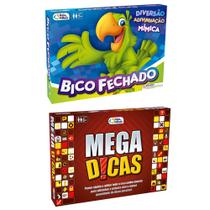 Jogo Mimicas Bico Fechado + Jogo Adivinhar Palavras Mega Dicas - Pais e Filhos