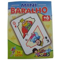 Jogo Mini Baralho Mini Toys 54 Cartas Kit Com 12 Unidades