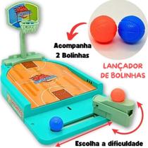 Jogo Mini Basquete Com Lançador DE BOLINHAS QUADRA BASKETBALL Diversão Brinquedo Infantil