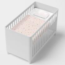 Jogo Mini Berço Papi Composê 2 Peças Algodão Tulipa Rosa
