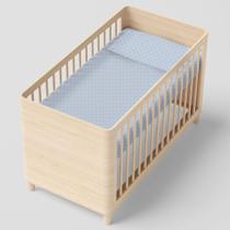 Jogo Mini Berço Papi Friends 2 Peças Algodão Losango Azul