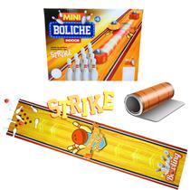 Jogo Mini Boliche Brinquedo Infantil De Mesa Bowling Presente Estratégia Desafio Criança Pedagógico Jogo Rapido Férias