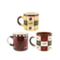 Jogo Mini Caneca Cerâmica Pilão 110ml Para Café 3 Unidades - Tuut