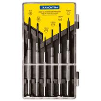 Jogo Mini Chave de Fenda e Phillips Precisão 6 Pç Tramontina Jogo Mini Chave de Fenda e Phillips Precisão 6 Pç Tramontina