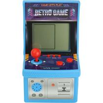 Jogo Mini Fliperama Retro Portátil Azul - BBR Toys