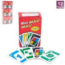 Jogo Mini MAU MAU 12 Peças com 54 Peças Cada - 23535