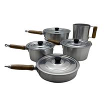 Jogo Misto Panelas Canecão Frigideira Alumínio Grosso 5 Pçs