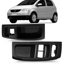 Jogo moldura botao vidro eletrico fox 2004 2005 2006 2007 2008 2009 4 portas grafite