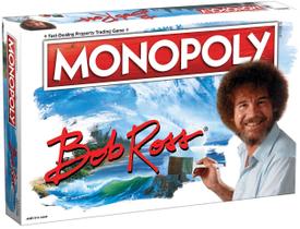 Jogo Monopoly Bob Ross - Edição USAOPOLY com 6 Fichas