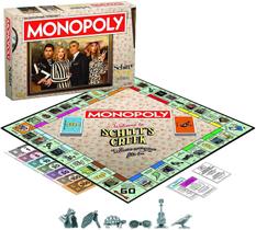 Jogo Monopoly Schitt's Creek com Bebe Crow, guitarra de Patrick Jogo Monopoly Schitt's Creek com Bebe Crow, guitarra de Patrick