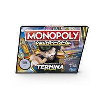 Jogo Monopoly Speed E7033 Jogo de Tabuleiro Com Cronômetro