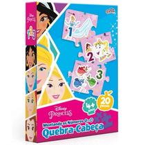 Jogo Montando os Numeros de 1 a 20 Princesas Toyster 8043 Jogo Montando os Numeros de 1 a 20 Princesas Toyster 8043