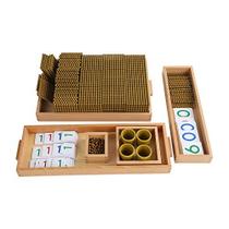 Jogo Montessori Golden Beads Materials Decimal System Bank